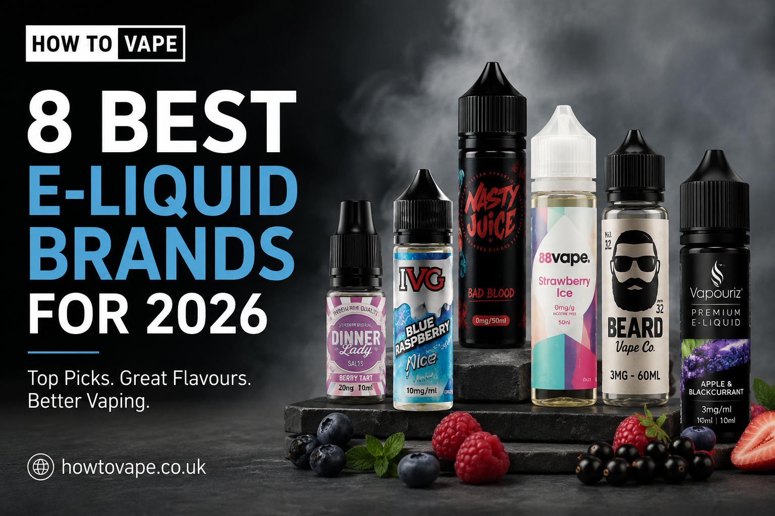 best vape liquid brands 8 E-Liquid for 2026 Krāsa:Melns melon rush Jefe Disposable Vape Faderade