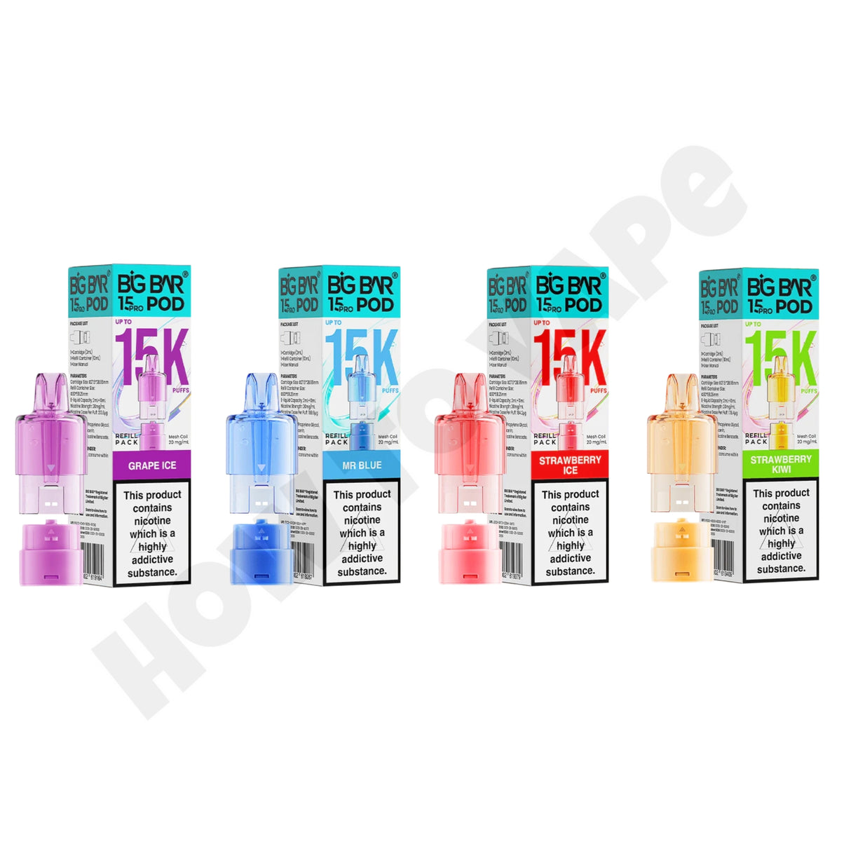 Big Bar 15000 Pro Prefilled Replacement Pods | 3 for £15 Only