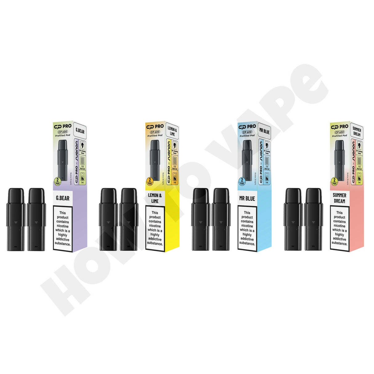 Crystal Pro CP600 Prefilled Replacement Pods – 600 Puffs