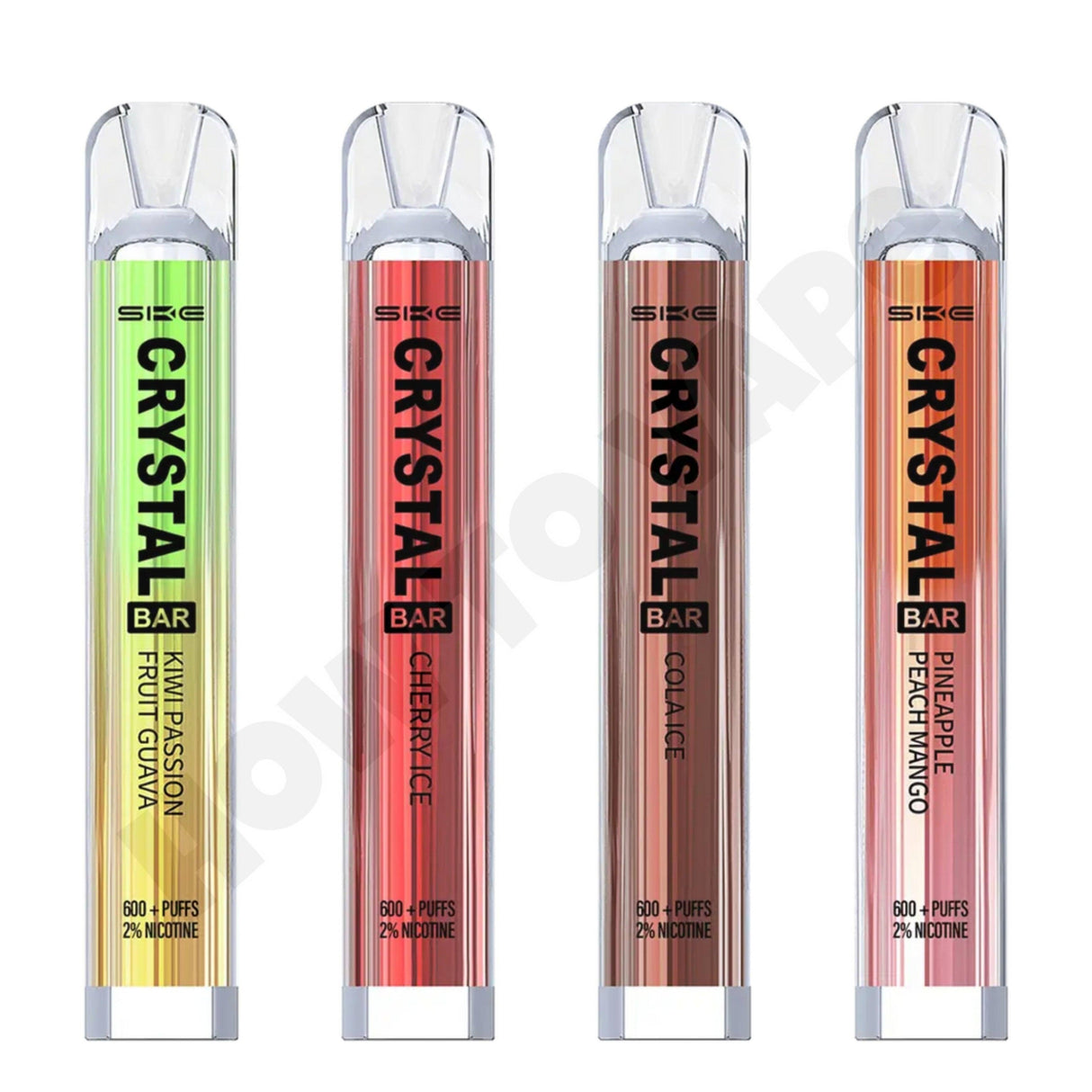 Box Of 10 Ske Crystal 600 Puffs Disposable Vape - How To Vape