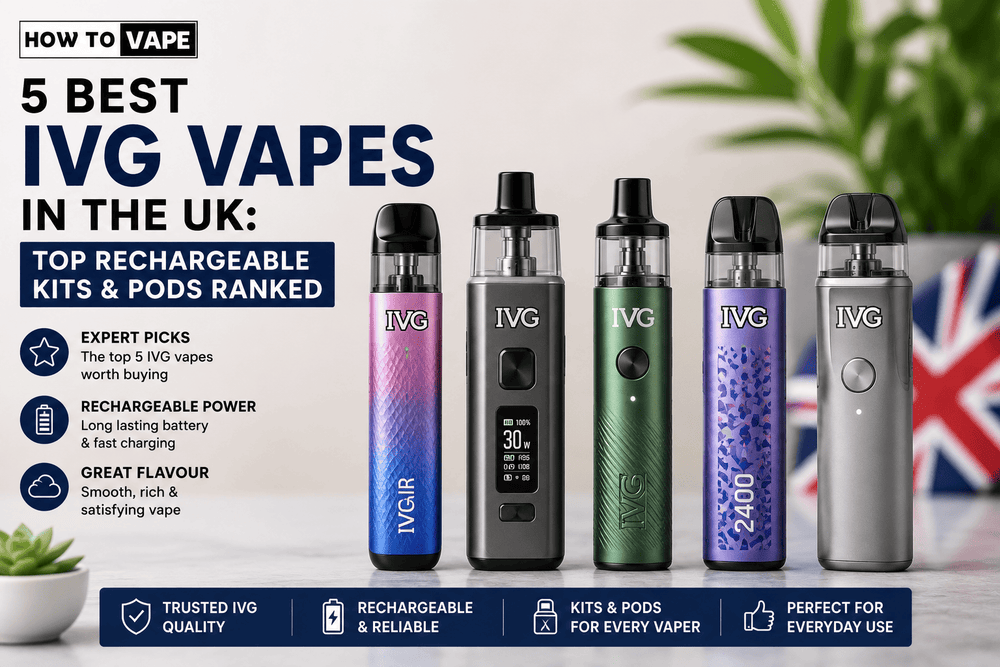 5 Best IVG Vapes In The UK: Top Rechargeable Kits & Pods Ranked