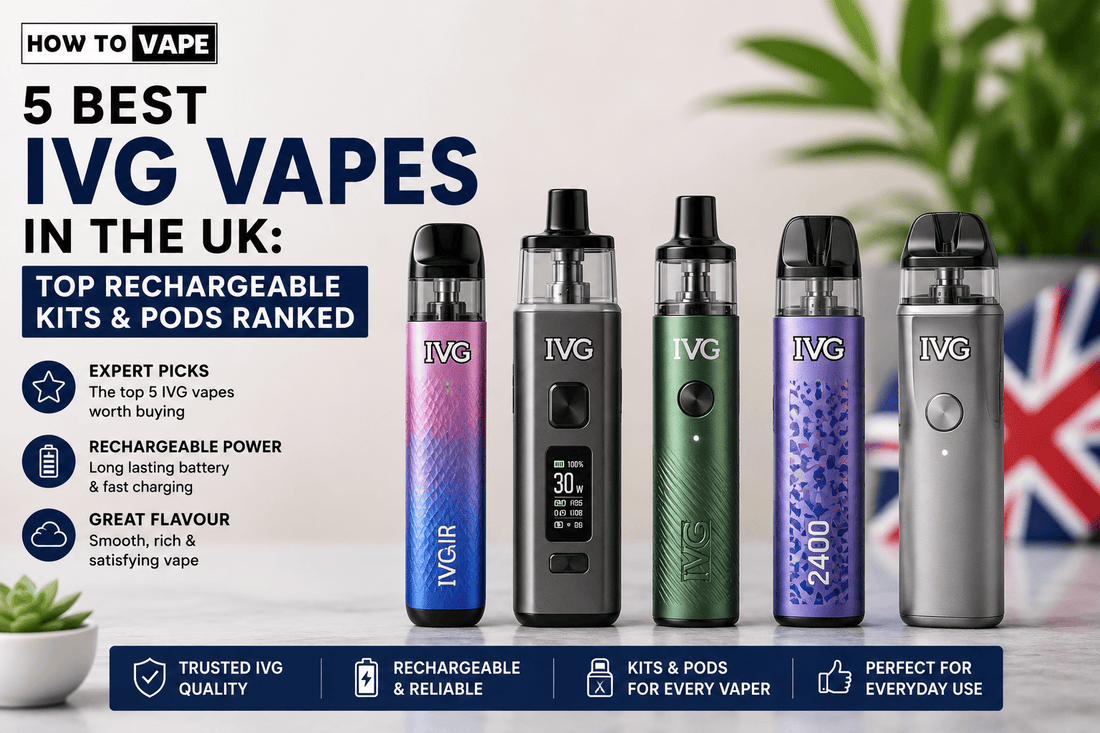 5 Best IVG Vapes In The UK: Top Rechargeable Kits & Pods Ranked
