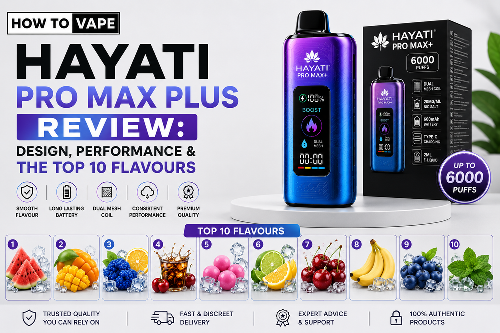 Hayati Pro Max Plus Review: Design, Performance & The Top 10 Flavours