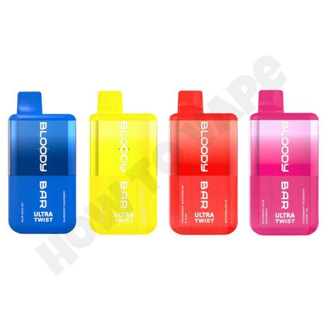 Box Of 10 Bloody Bar Ultra Twist 20K Puffs Prefilled Pod KIT
