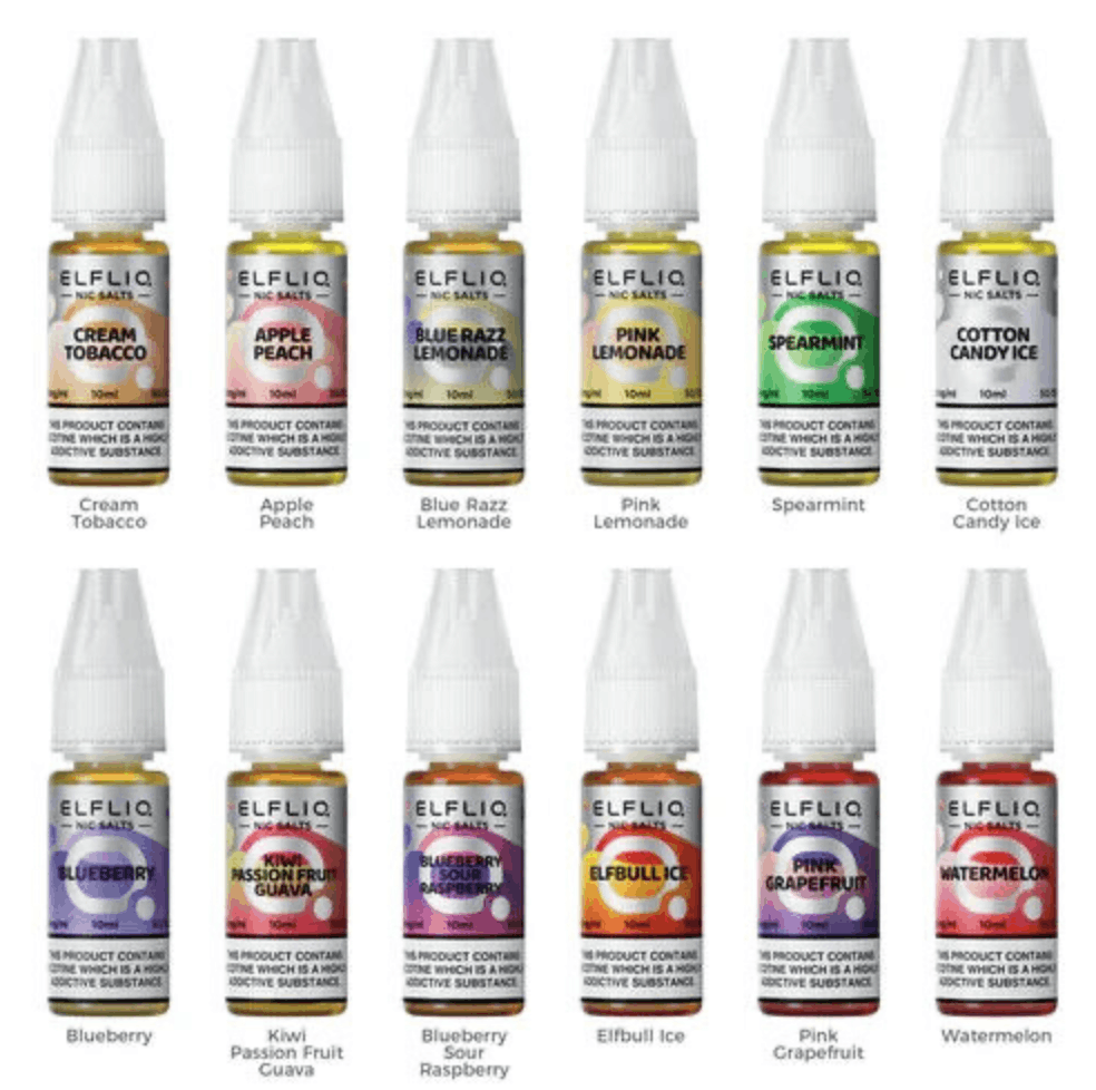 Elf Bar Elfliq Nic Salts Flavours