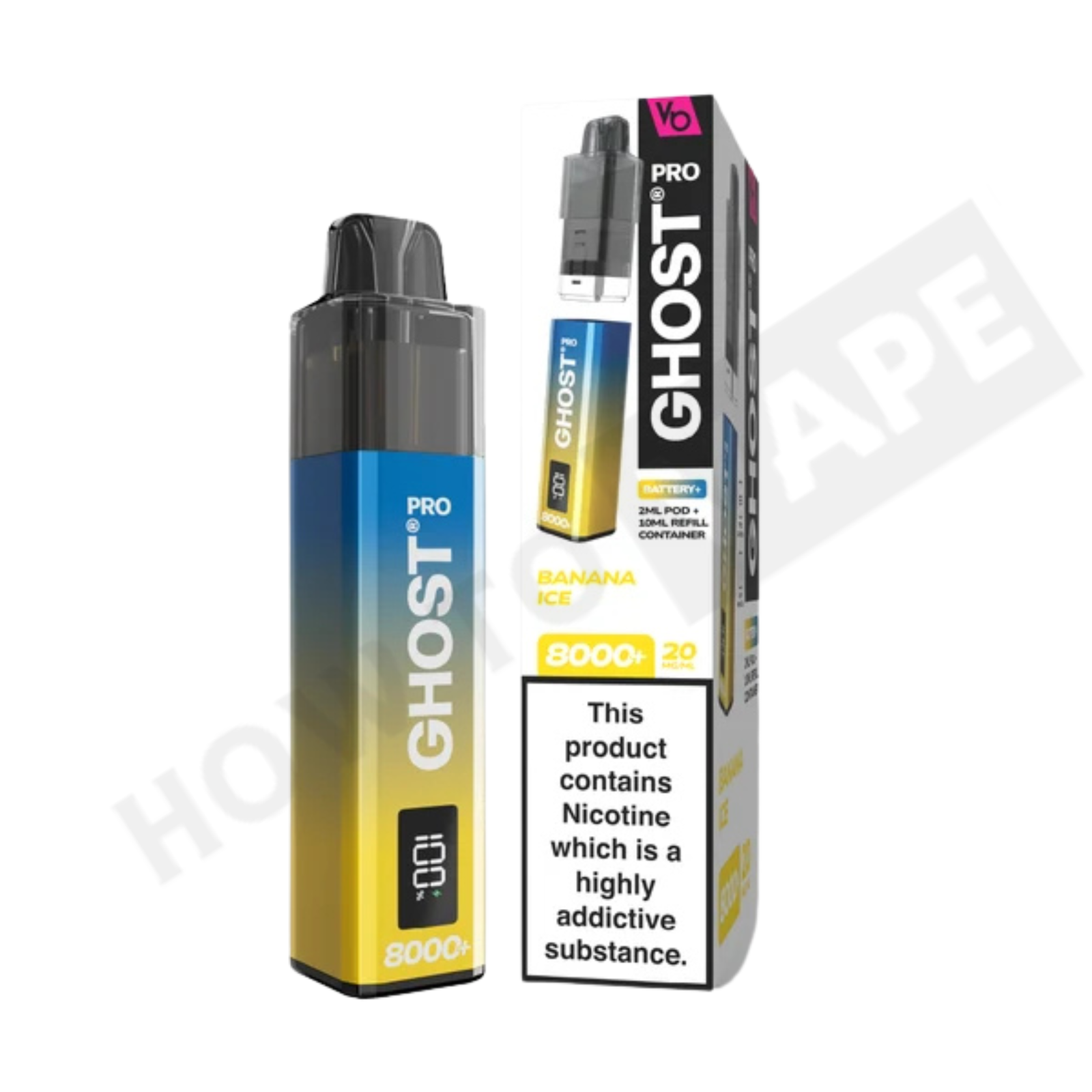 Vapes Bar Ghost Pro 8000+ Puffs Prefilled Pod Kit