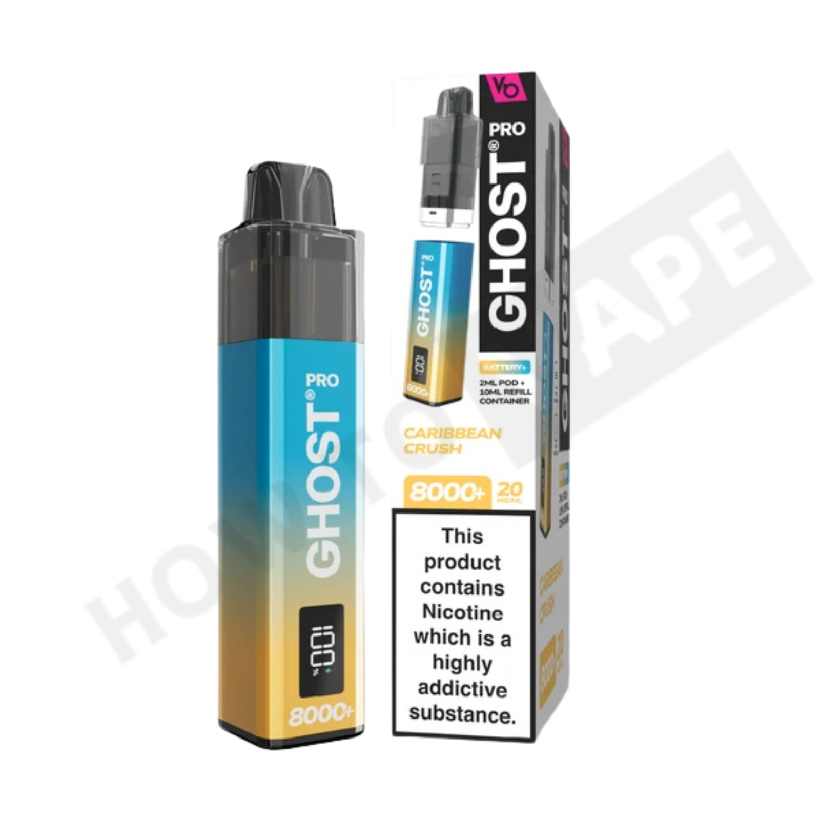 Vapes Bar Ghost Pro 8000+ Puffs Prefilled Pod Kit