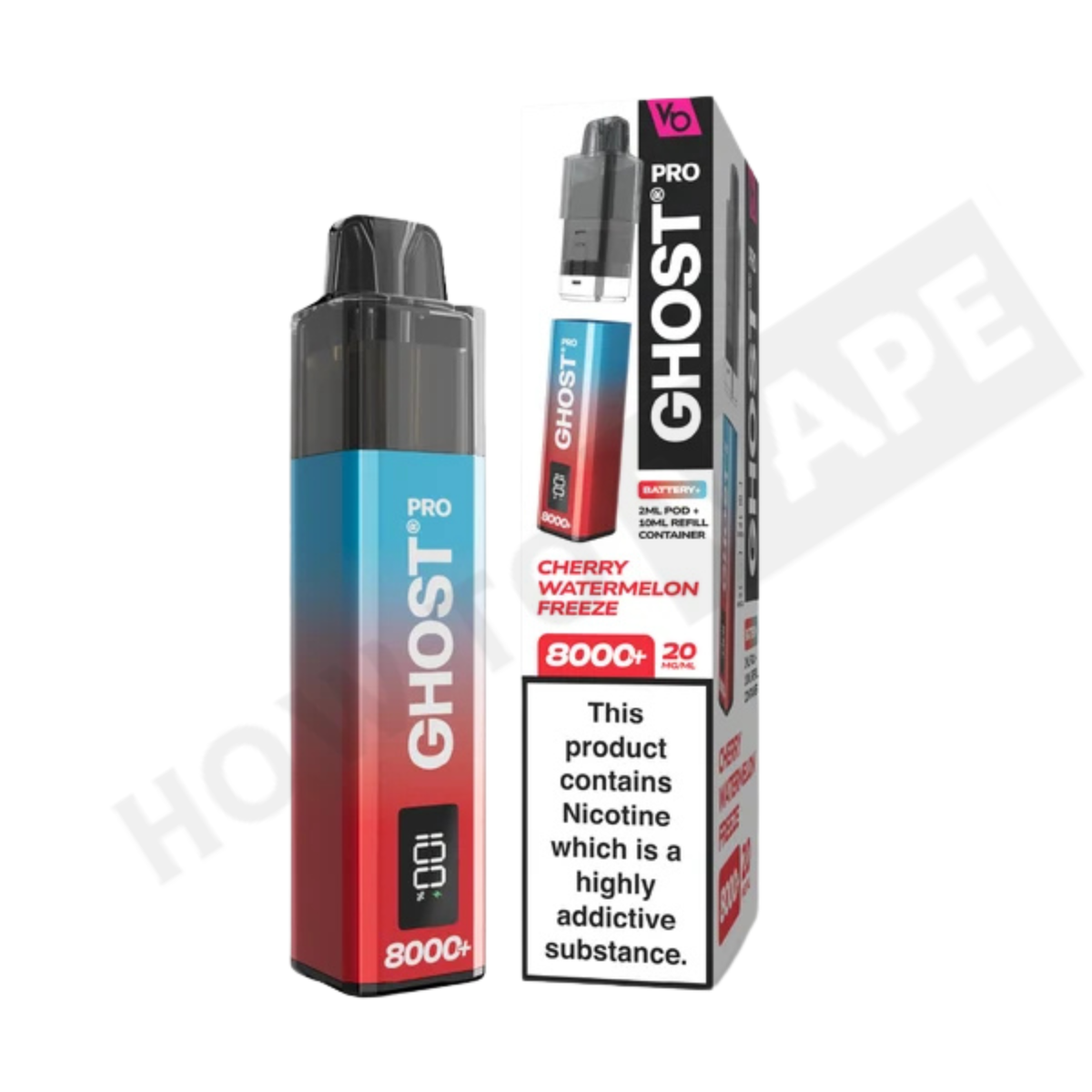 Vapes Bar Ghost Pro 8000+ Puffs Prefilled Pod Kit