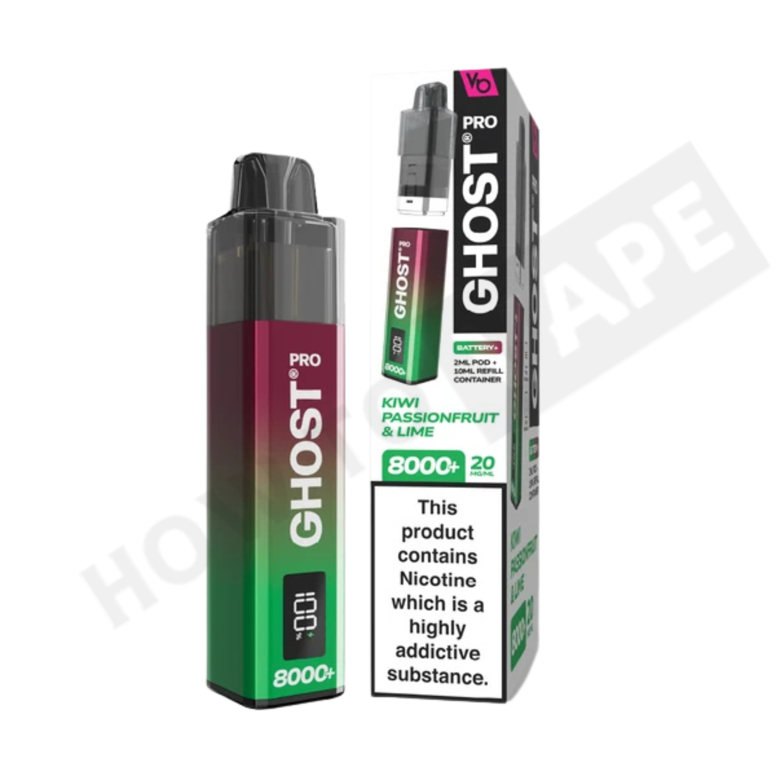 Vapes Bar Ghost Pro 8000+ Puffs Prefilled Pod Kit