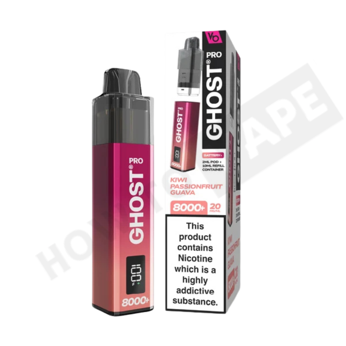 Vapes Bar Ghost Pro 8000+ Puffs Prefilled Pod Kit