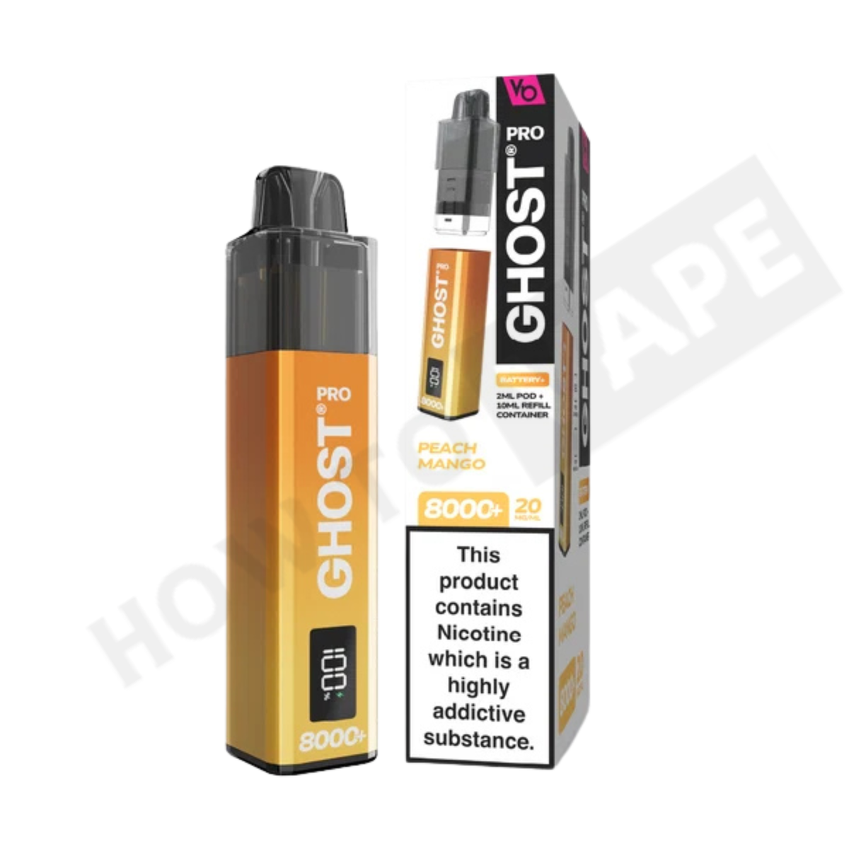 Vapes Bar Ghost Pro 8000+ Puffs Prefilled Pod Kit