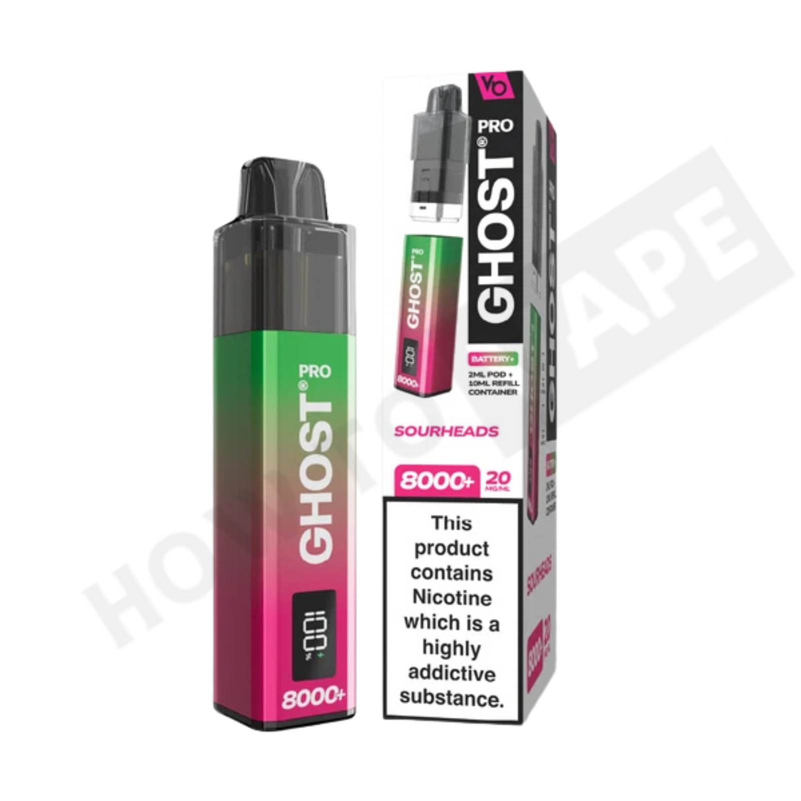 Vapes Bar Ghost Pro 8000+ Puffs Prefilled Pod Kit