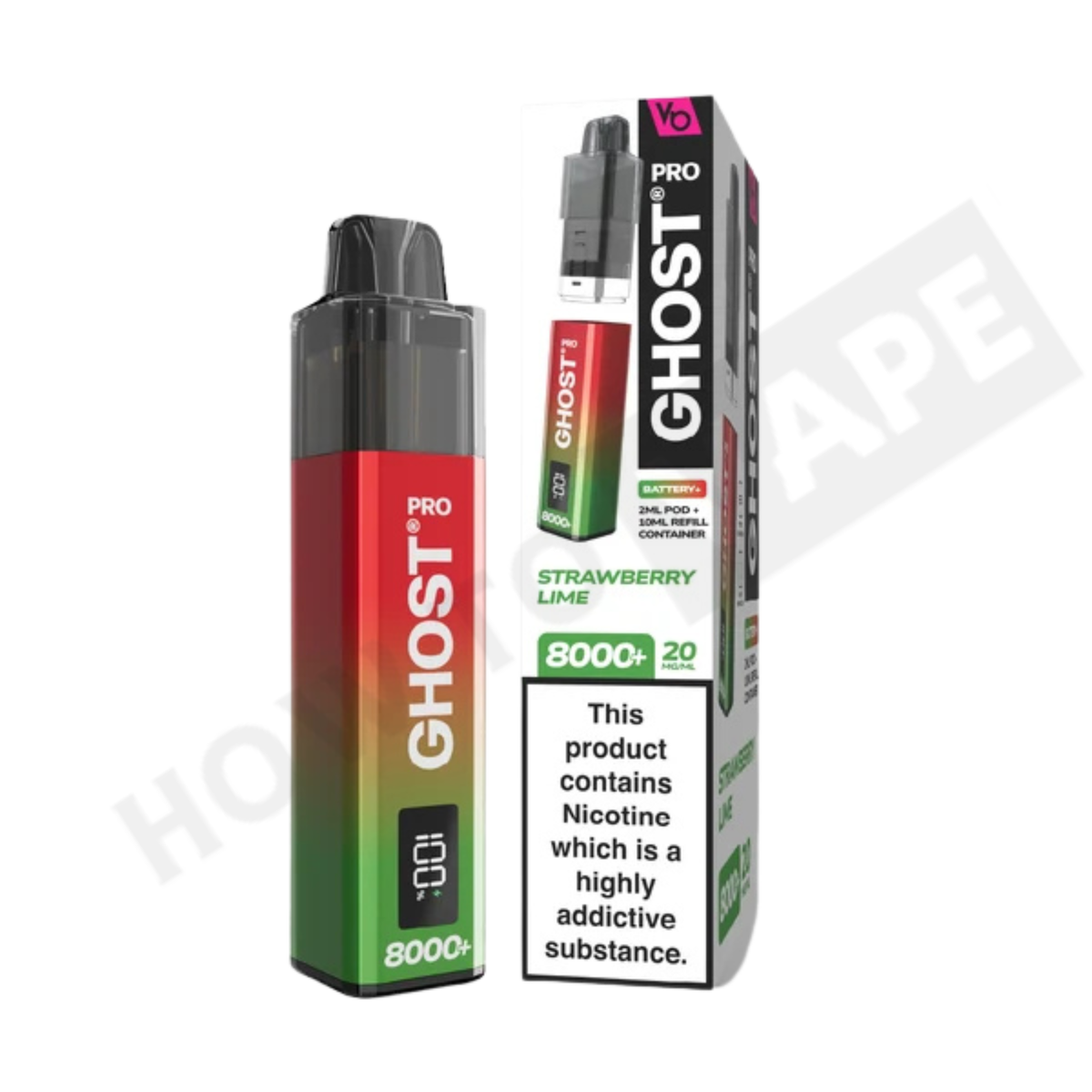Vapes Bar Ghost Pro 8000+ Puffs Prefilled Pod Kit