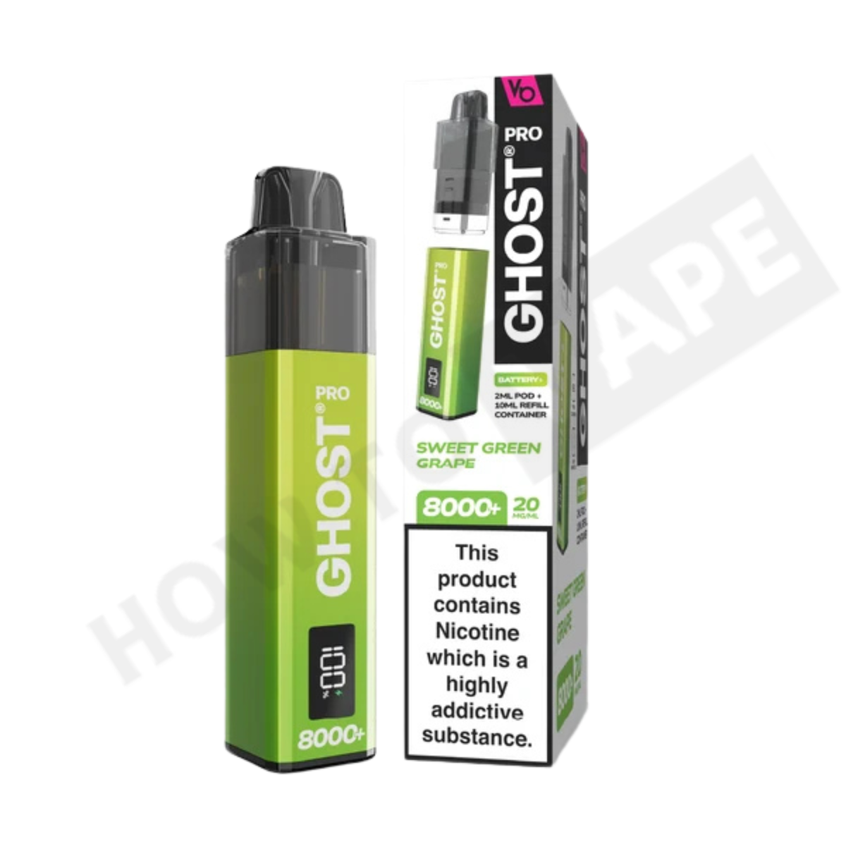 Vapes Bar Ghost Pro 8000+ Puffs Prefilled Pod Kit