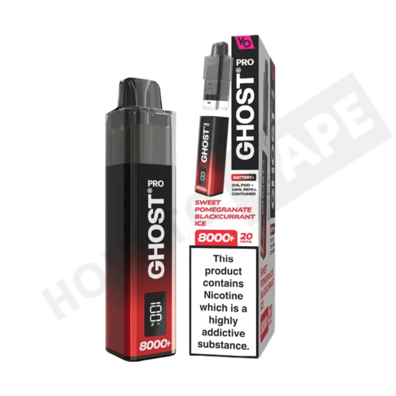 Vapes Bar Ghost Pro 8000+ Puffs Prefilled Pod Kit
