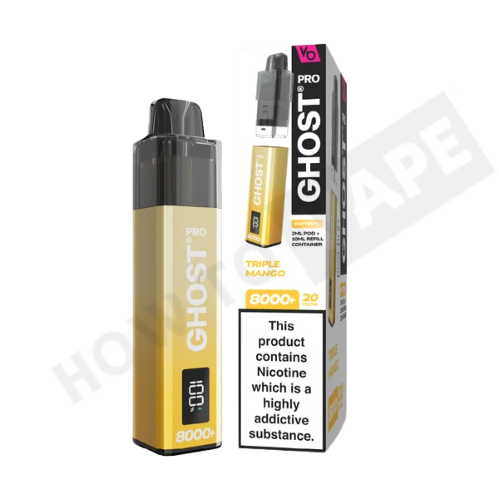 Vapes Bar Ghost Pro 8000+ Puffs Prefilled Pod Kit