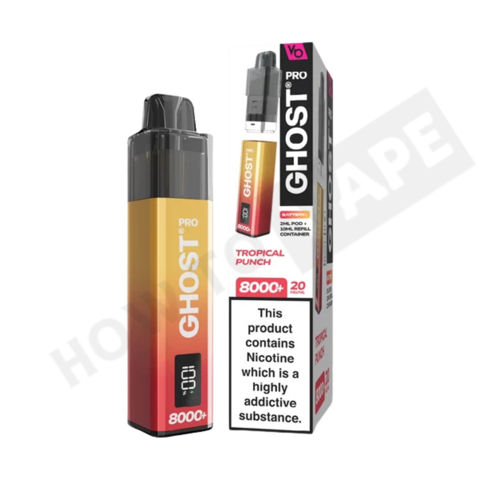 Vapes Bar Ghost Pro 8000+ Puffs Prefilled Pod Kit