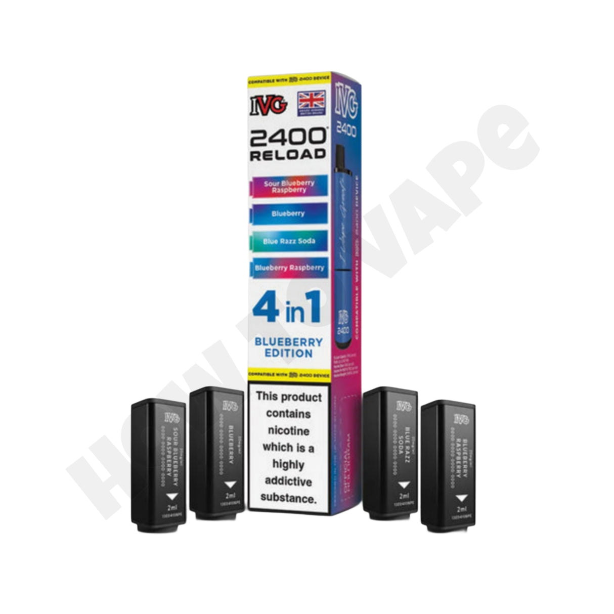 IVG 2400 Reload 4-in-1 Prefilled Pods
