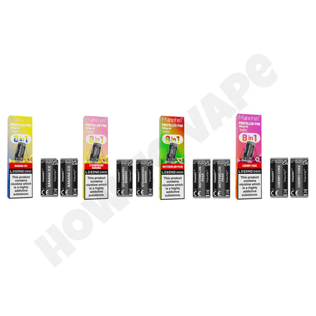 Maxfel Legend 2400 Prefilled Replacement Pods
