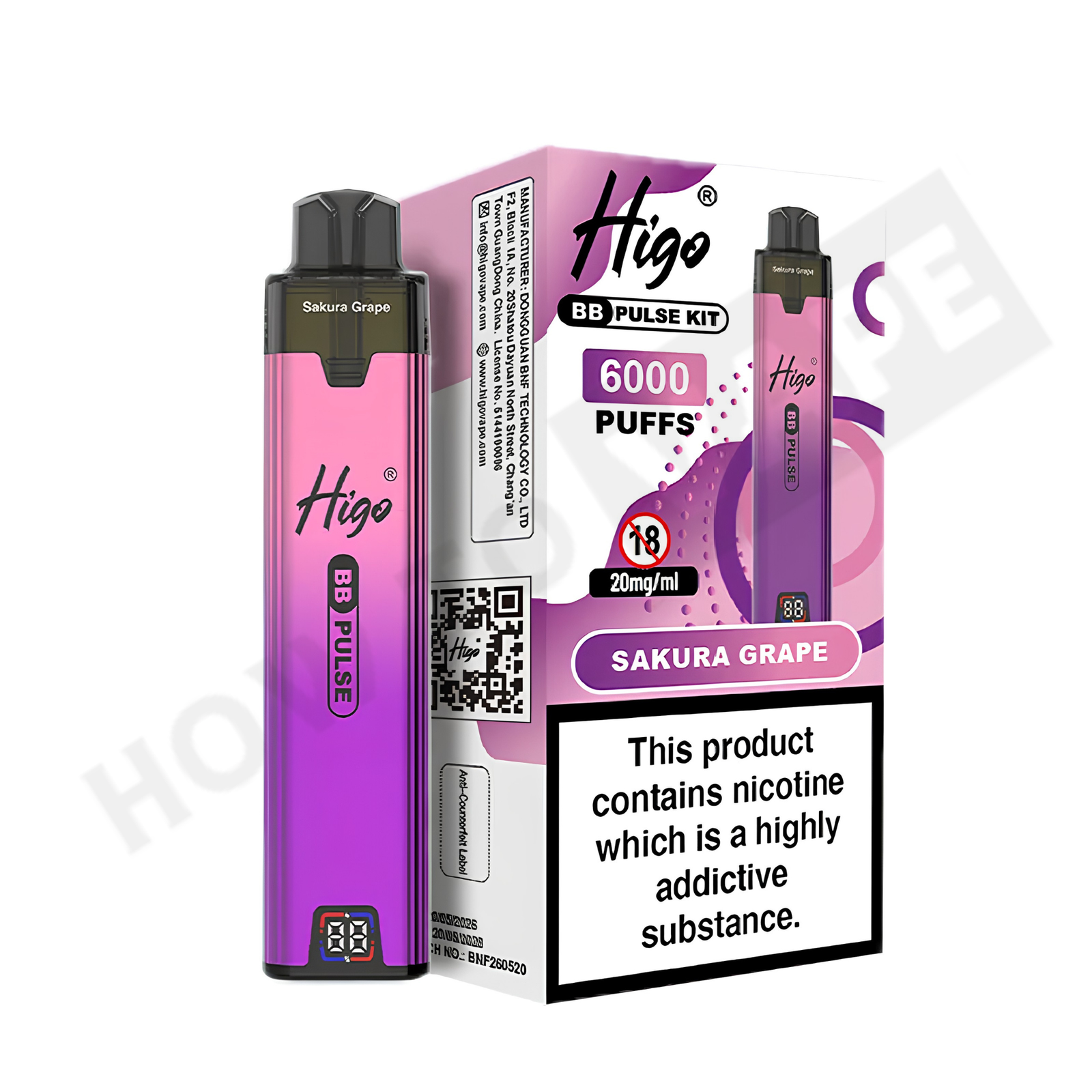 Higo BB Pulse 6000 Prefilled Pod Kit