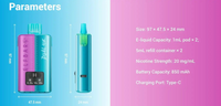 Detailed Specifications of ELF Bar Dual 10000 Puffs