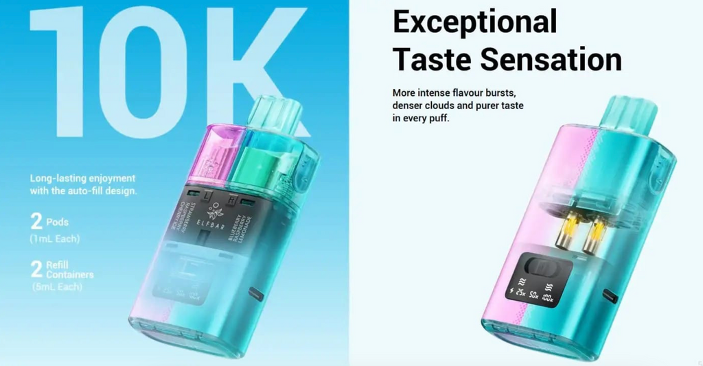Features of ELF Bar Dual 10000 Puffs