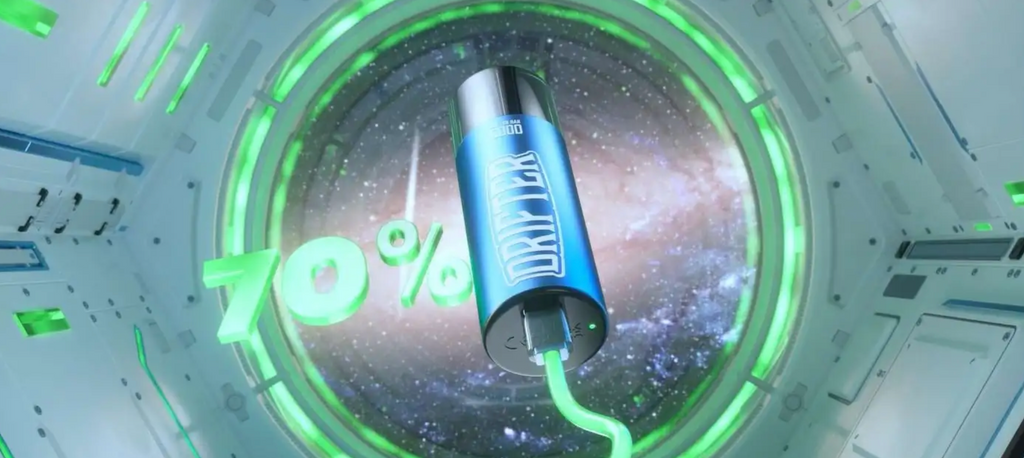 Drifter Bar 6000 Prefilled Pod Vape Kit Charging
