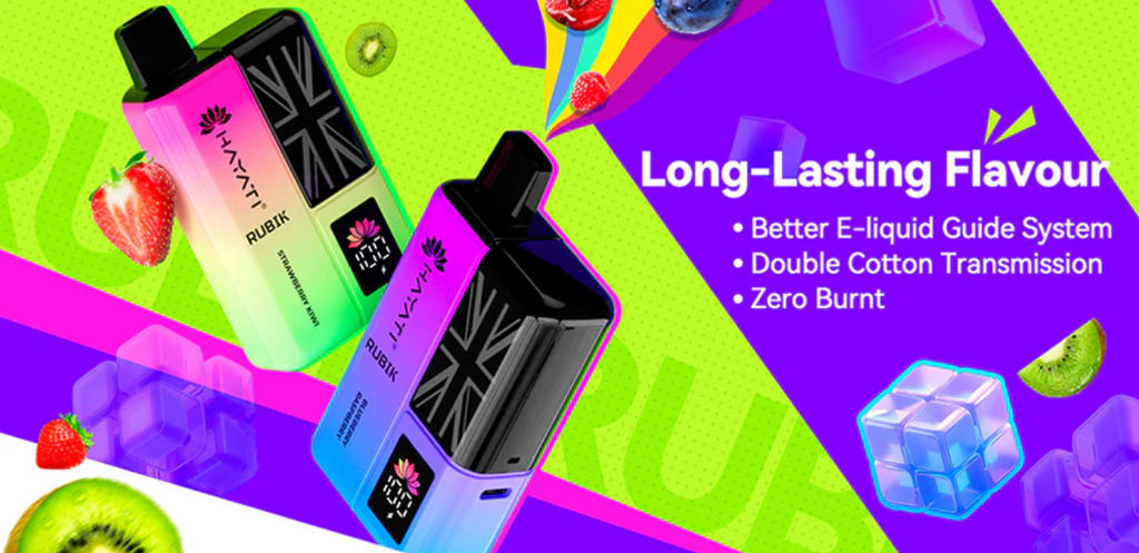 Box Of 10 Hayati Rubik 7000 Puffs Pod Kit Long Lasting Flavours