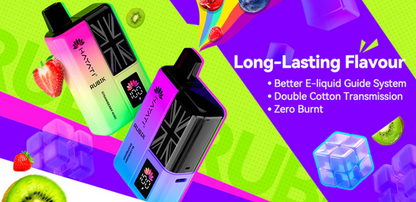 Box Of 10 Hayati Rubik 7000 Puffs Pod Kit Long Lasting Flavours
