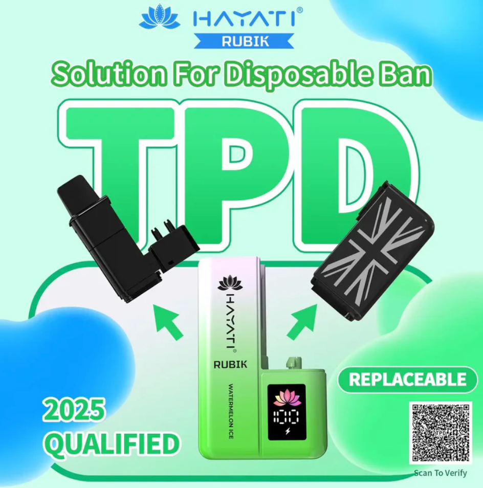Box Of 10 Hayati Rubik 7000 Puffs Pod Kit TPD Compliant