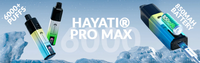 Box Of 10 Hayati Pro Max Plus 6000 Prefilled Pod Kit Battery