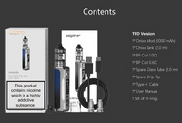 Aspire Onixx Vape Kit Box Contains