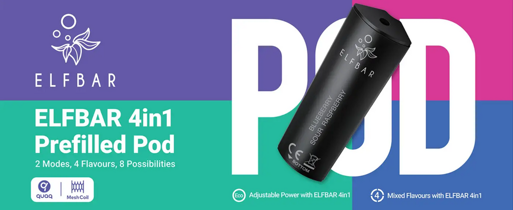 Elf Bar 4-in-1 Multi Flavour Prefilled Replacement Pods