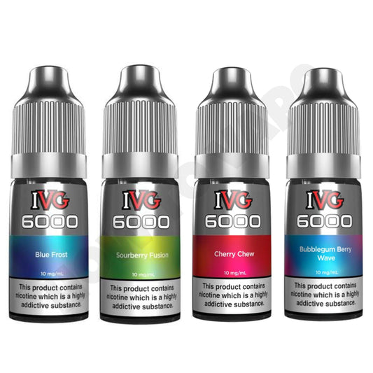 Box Of 10 IVG 6000 10ml Nic Salts
