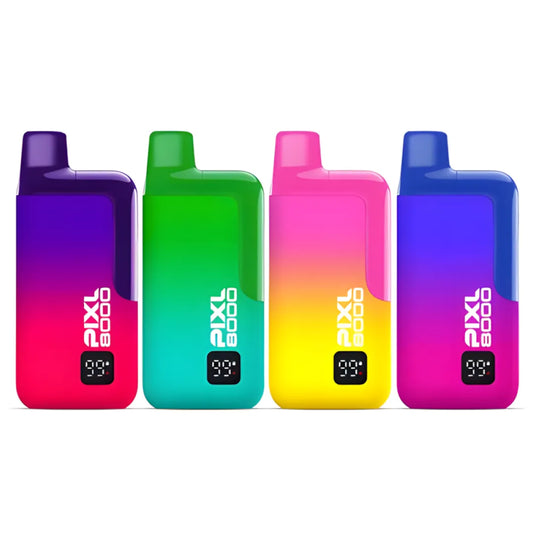 Box of 10 Pixl 8000 Puffs Prefilled Pod Kit