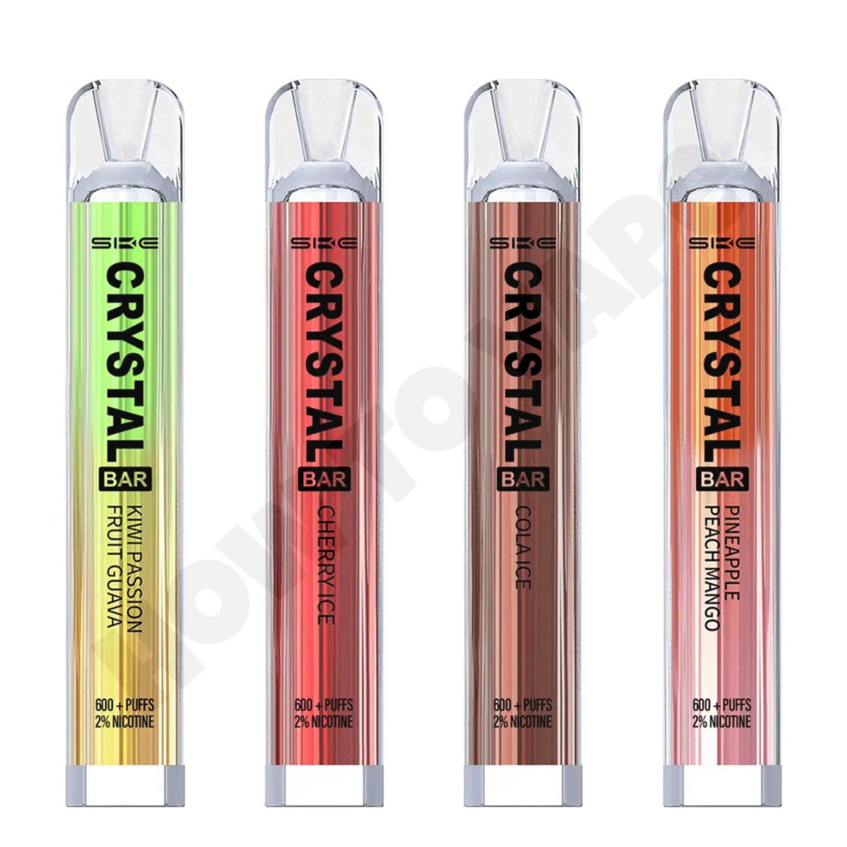 Box Of 10 Ske Crystal 600 Puffs Disposable Vape - How To Vape