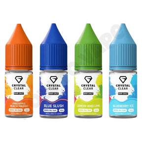 Box Of 5 Crystal Clear 10ml Nic Salts E-liquid