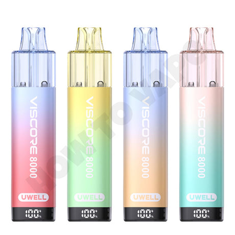 Uwell Viscore 8000 Puffs Reusable Vape Pod Kit | 8k Puff Vape - How To Vape