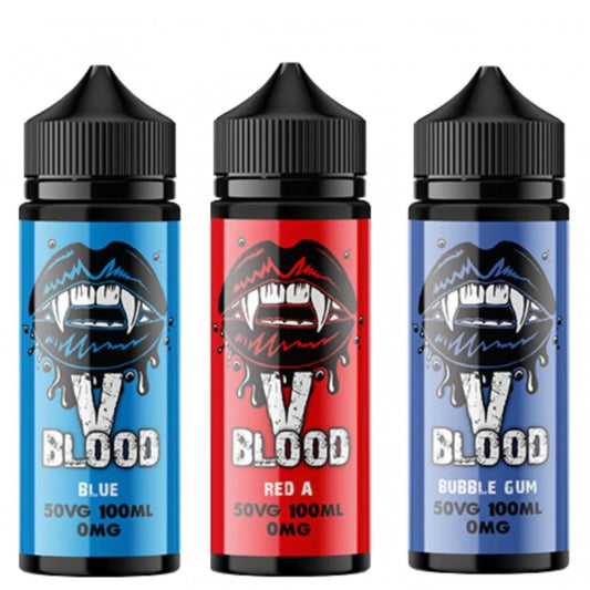 V Blood 100ml E-Liquid 50VG 0mg Shortfill